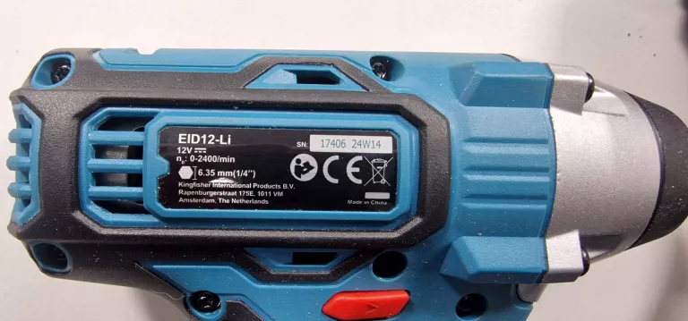 ZESTAW WKRĘTARKA + ZAKRĘTARKA ERBAUER 12 V EDD12-LI-2