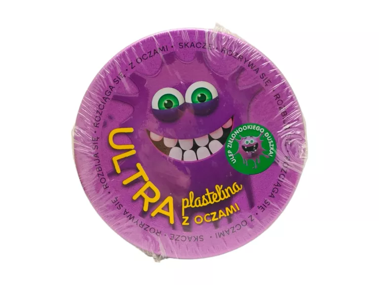 ULTRA PLASTELINA Z OCZAMI 80 G FIOLETOWA