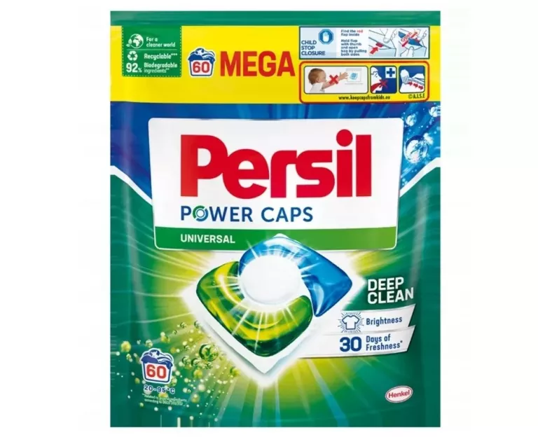 KAPSUŁKI DO PRANIA PERSIL POWER CAPS UNIVERSAL 60 SZT