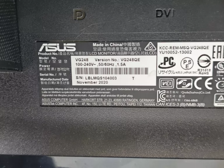 MONITOR ASUS VG248QE