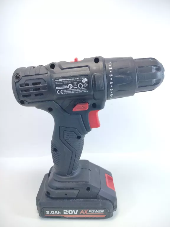 WKRĘTARKA FERM CDM1191 AX POWER 20V AKUMULATOR 2.0AH ŁADOWARKA 350-1300RPM