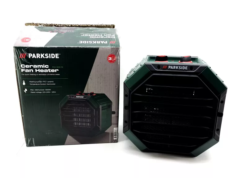 TERMOWENTYLATOR CERAMICZNY PARKSIDE PKH 3000 D2, 3000 W