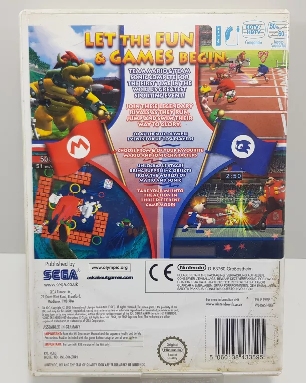 MARIO&SONIC AT THE OLYMPIC GAMES WII