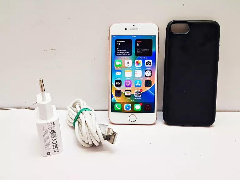 TELEFON APPLE IPHONE 8 64GB + ŁAD B/S BAT 78% ETUI