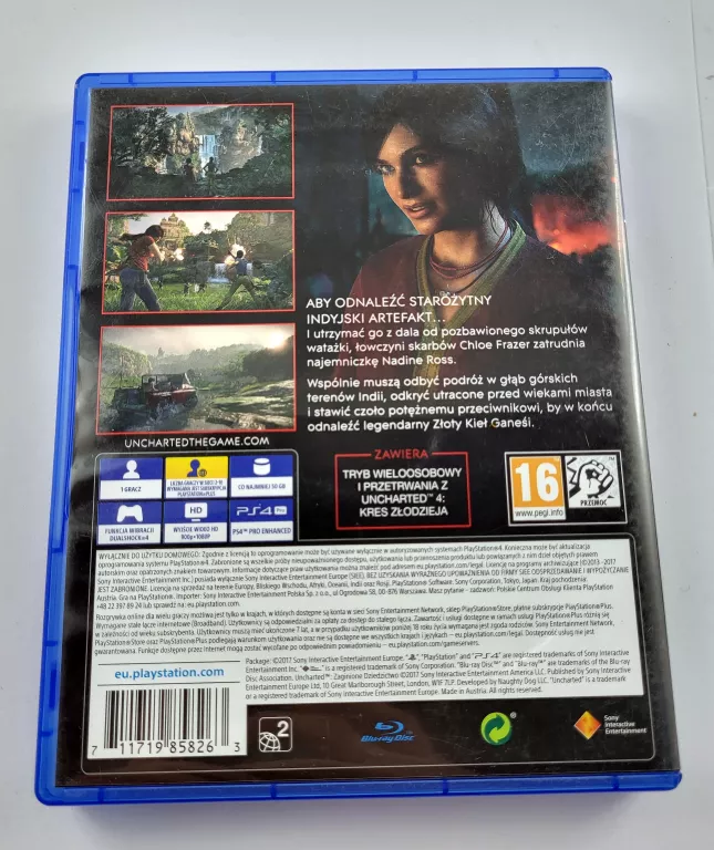 PS4 UNCHARTED ZAGINIONE DZIEDZICTWO