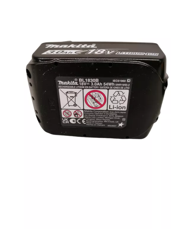 POWYSTAWOWA MAKITA AKUMULATOR BATERIA 18V 3,0AH 3AH BL1830 ORYGINALNA