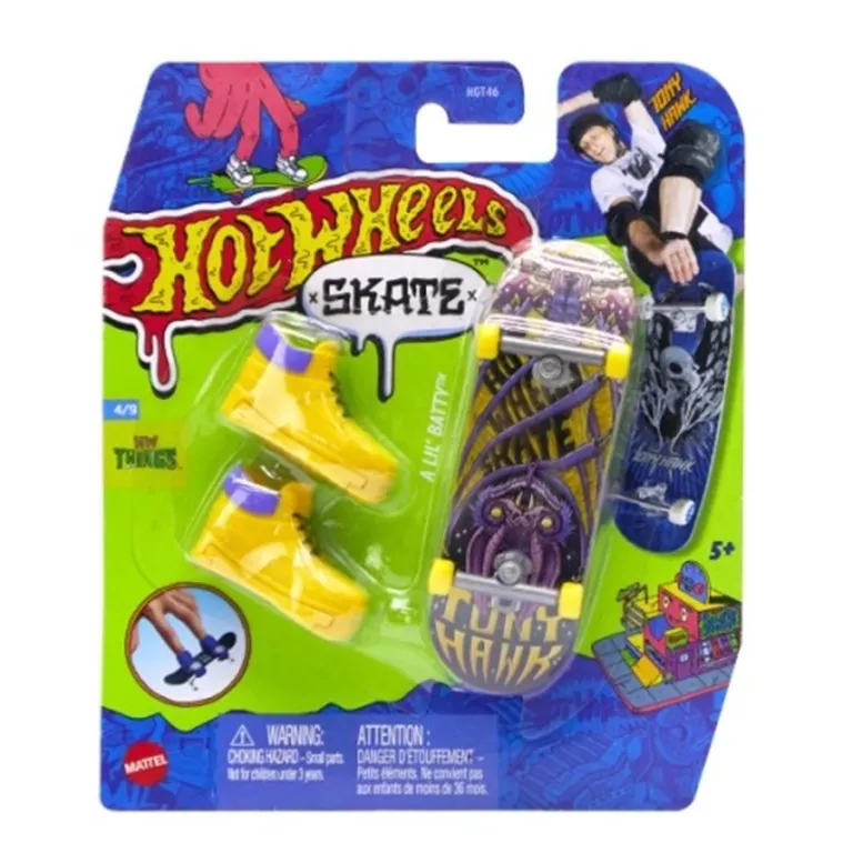 HOT WHEELS SKATE FINGERSKATE TONY HAWK DESKOROLKA A LIL' BATTY +BUTY