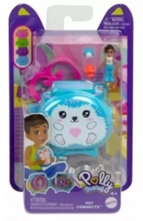 ZESTAW POLLY POCKET PET CONNECTS NIEBIESKI JEŻ