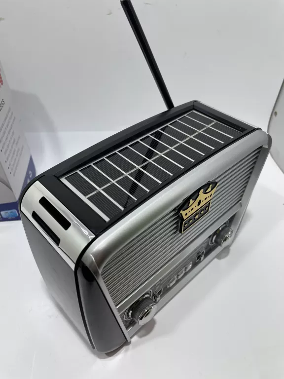 RADIO RETRO SOLAR AKUMULATOR USB PRZENOŚNY GŁOŚNIK