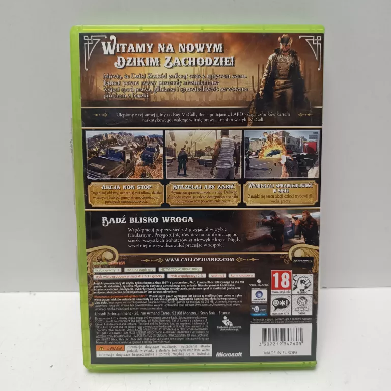 GRA XBOX 360 CALL OF JUAREZ THE CARTEL