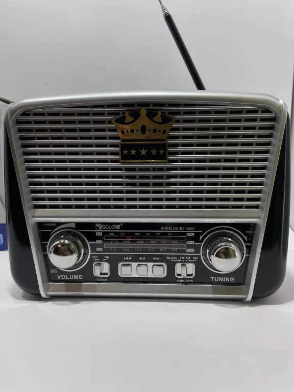 RADIO RETRO SOLAR AKUMULATOR USB PRZENOŚNY GŁOŚNIK