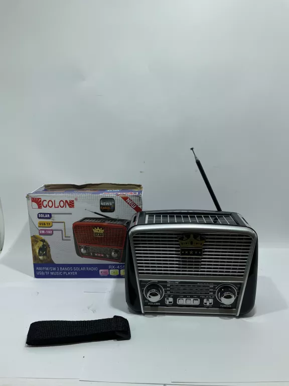 RADIO RETRO SOLAR AKUMULATOR USB PRZENOŚNY GŁOŚNIK