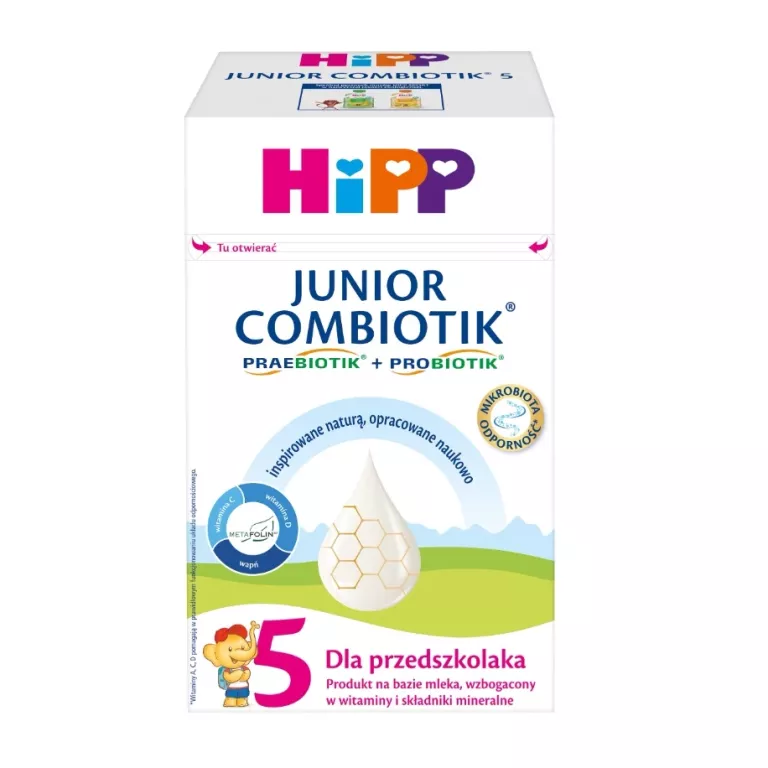 HIPP JUNIOR COMBIOTIK 5 PRODUKT NA BAZIE MLEKA DLA PRZEDSZKOLAKA 550 G