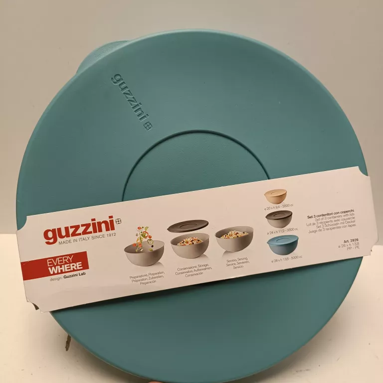 GUZZINI ACTIVE DESIGN POJEMNIKI KUCHENNE 3 SZT.