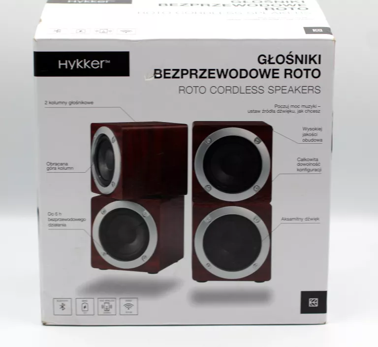 GŁOŚNIK BT HYKKER ROTO CORDLESS SPEAKERS