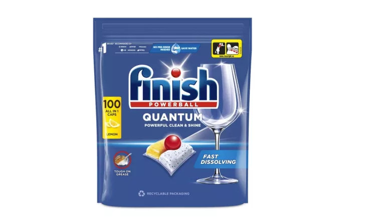 TABLETKI DO ZMYWARKI FINISH 100SZT QUANTUM ALL IN ONE LEMON