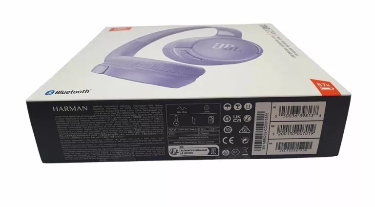 SŁUCHAWKI NAUSZNE BEZPRZEWODOWE JBL TUNE 525BT FIOLETOWE