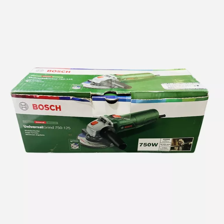 SZLIFIERKA KĄTOWA SIECIOWE BOSCH 750 W 230 V W PUDEŁKU