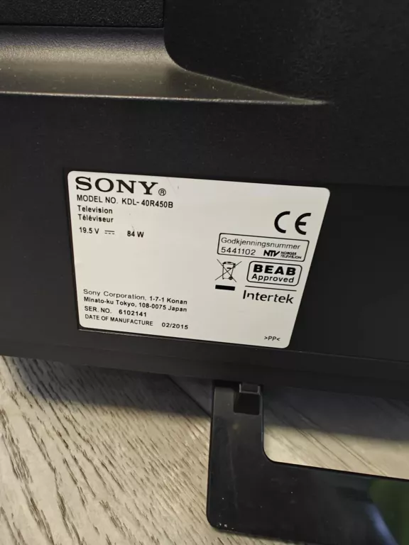 TELEWIZOR SONY BRAVIA KDL-40R450B Z PILOTEM