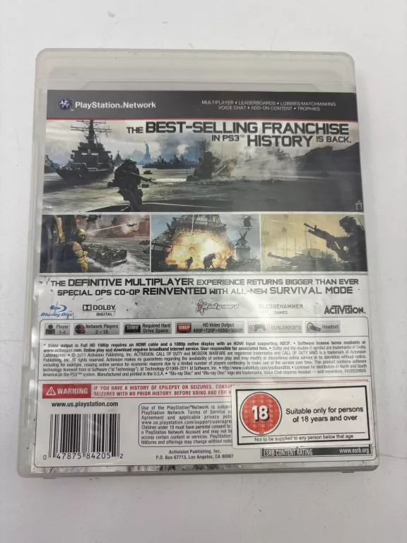 GRA PS3 CALL OF DUTY MW 3