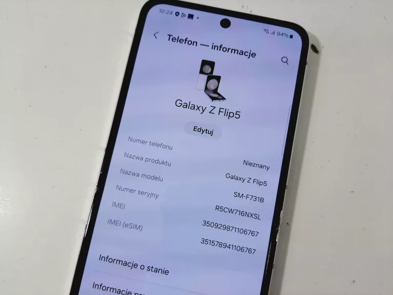 TELEFON SAMSUNG GALAXY Z FLIP 5 FV 22.08.23