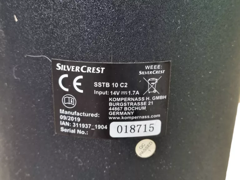 GŁOŚNIK KOLUMNA SILVERCREST SSTB 10 C2