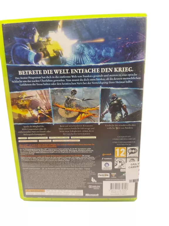 GRA XBOX 360 JAMES CAMERON'S AVATAR THE GAME