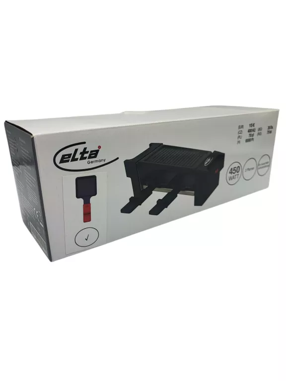 MINI GRILL ELEKTRYCZNY ELTA GERMANY 450WATT MINI RACLETTE