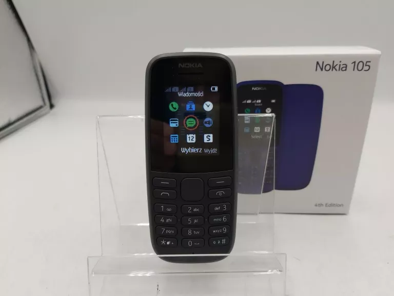 TELEFON NOKIA 105, DUAL, IDEAŁ, PUDEŁKO KOMPLET