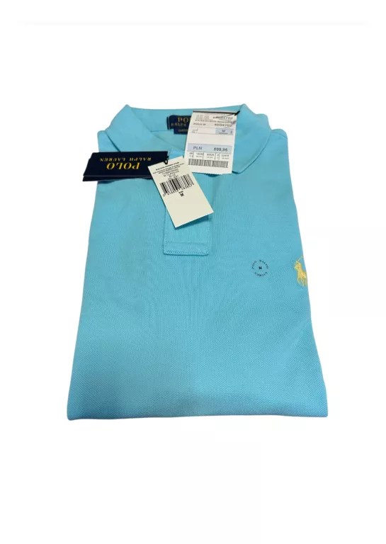 ORYGINALNA KOSZULKA MĘSKA POLO POLO RALPH LAUREN ROZM.M NIEBIESKA
