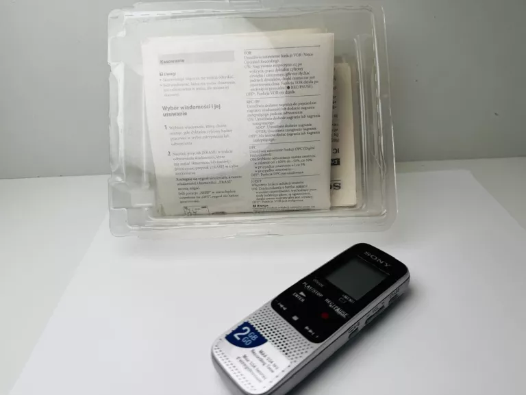DYKTAFON CYFROWY SONY ICD-BX112 2GB