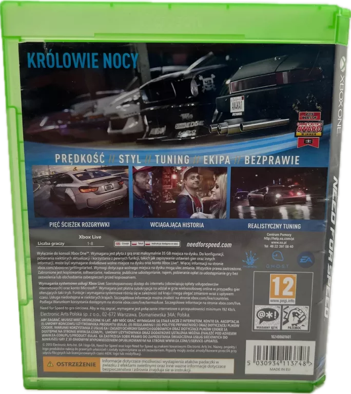 GRA NFS XBOX ONE