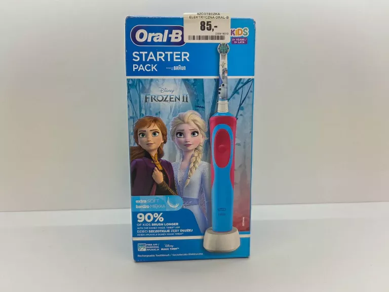 SZCZOTECZKA ELEKTRYCZNA ORAL-B KIDS+ 2 KOŃCÓWKI