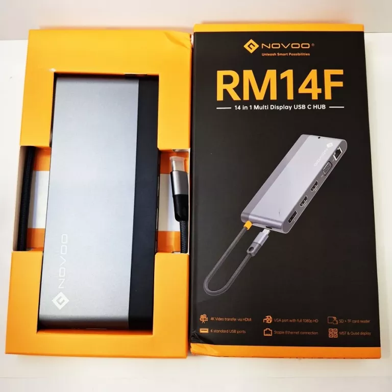 NOVOO RM14F STACJA DOKUJĄCA USB C 14 W 1