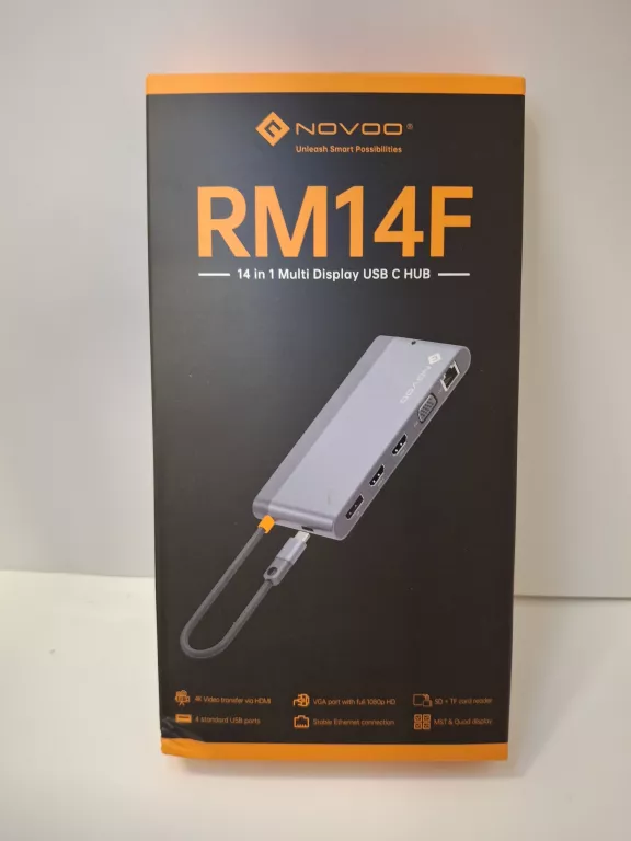 NOVOO RM14F STACJA DOKUJĄCA USB C 14 W 1