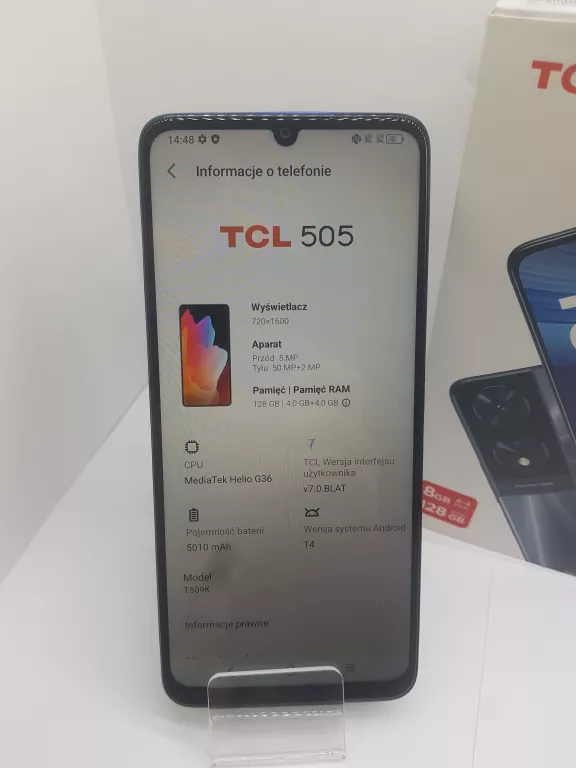 TELEFON TCL 505 8GB/128GB