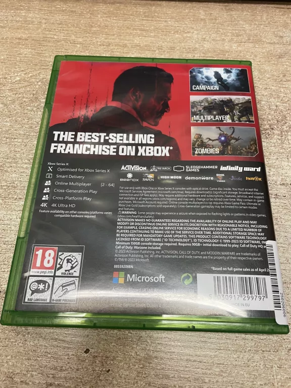 XBOX SERIES X / XBOX ONE CALL OF DUTY MW3 - MODERN WARFARE 3