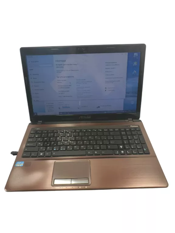 LAPTOP ASUS K53S SX143D 10/750 GB HDD INTEL I5-2450M