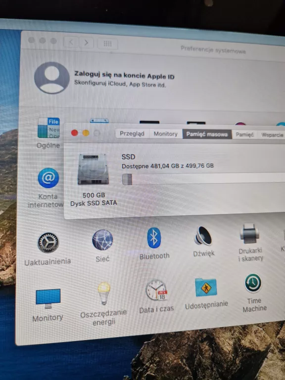 KOMPUTER APPLE IMAC A1418 21,5 8 GB 500 GB INTEL CORE I5