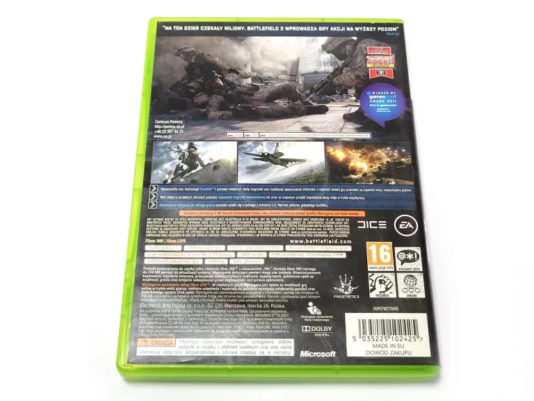 XBOX360 BATTLEFIELD 3