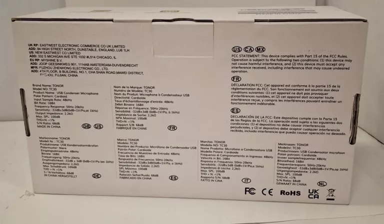 MIKROFON POJEMNOŚCIOWY USB TONOR TC30