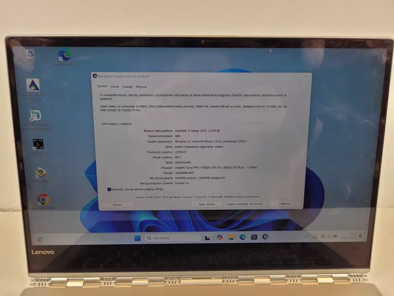 LENOVO YOGA 920-13IKB   I7-8550U 16GB 1TB GRAPHICS 620