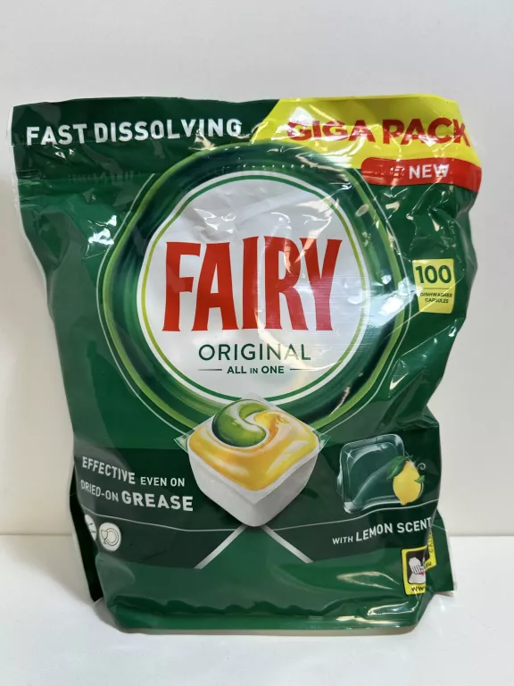 KAPSUŁKI DO ZMYWARKI FAIRY ORIGINAL LEMON KAPSUŁKI DO ZMYWARKI 100SZT.