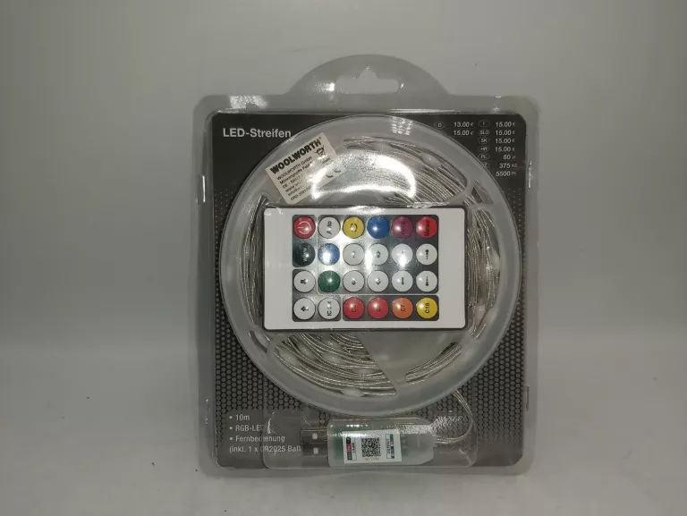 TAŚMA LED LED-STREIFEN 10M Z PILOTEM WOOLWORTH