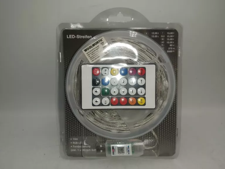 TAŚMA LED LED-STREIFEN 10M Z PILOTEM WOOLWORTH