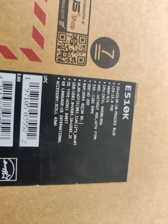 LAPTOP ASUS E510K KOMPLET