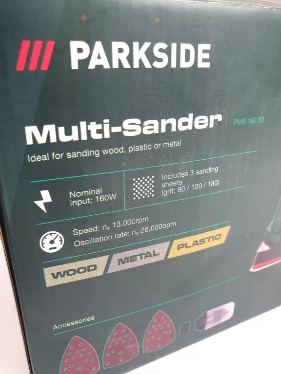 SZLIFIERKA MIMOŚRODOWA WIELOFUNKCYJNA OSCYLACYJNA PARKSIDE 3W1 200 W