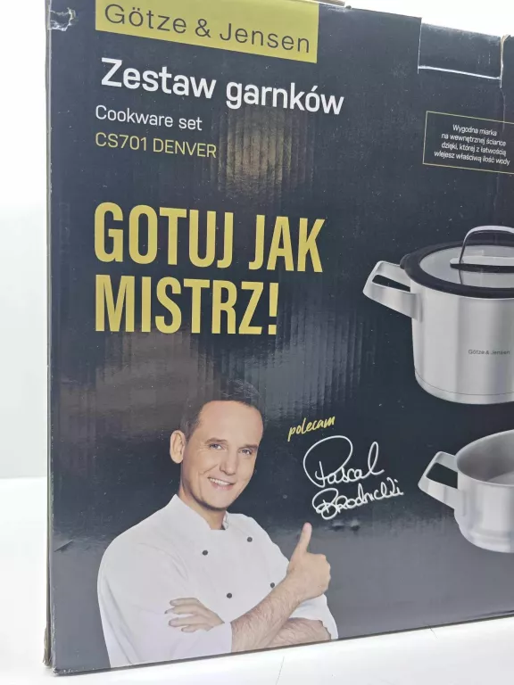 ZESTAW GARNKÓW GOTZE & JENSEN 11 ELEMENTÓW CS701 DENVER JAK NOWE!!! ZOBACZ