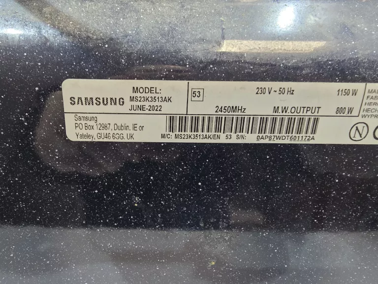MIKROFALÓWKA SAMSUNG CERAMIC INSIDE