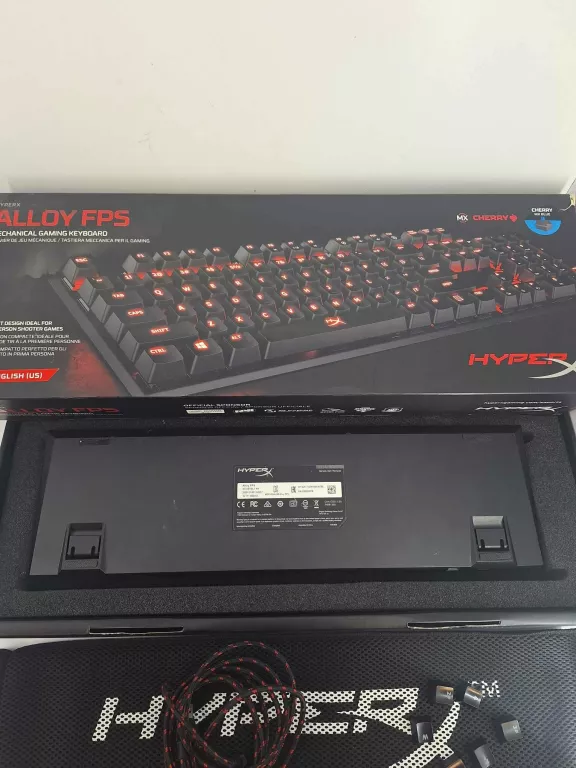 KLAWIATURA HYPERX ALLOY FPS PRO CHERRY MX RED HX-KB4RD1-RU